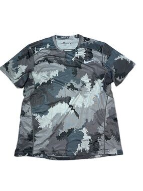 Nike Pro Hypercool Fitted Grey Camo Shirt Size XXL